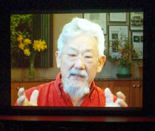 映像出演で協力したDavid Suzuki（撮影：斉藤光一）